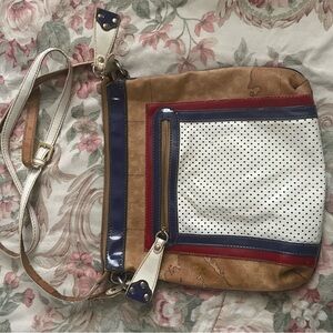 Alviero Martini 1aClasse limited edition Crossbody Bag - White, Tan, Red, Navy